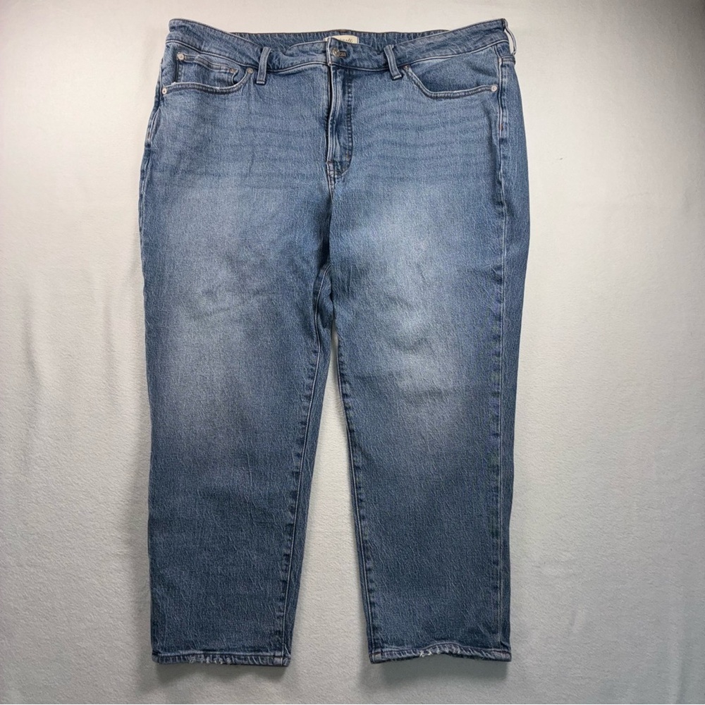 Madewell The Perfect Vintage Jean Medium Wash Women's Sz 22W Straight High Rise